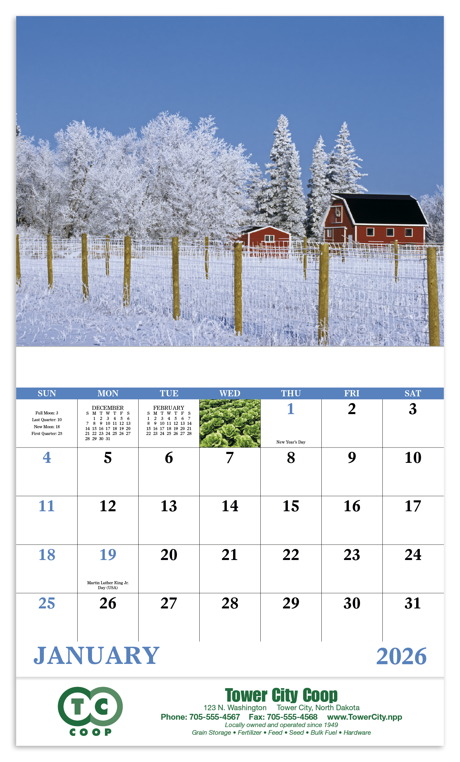 Good Value™ Agriculture - Stapled Calendar 3