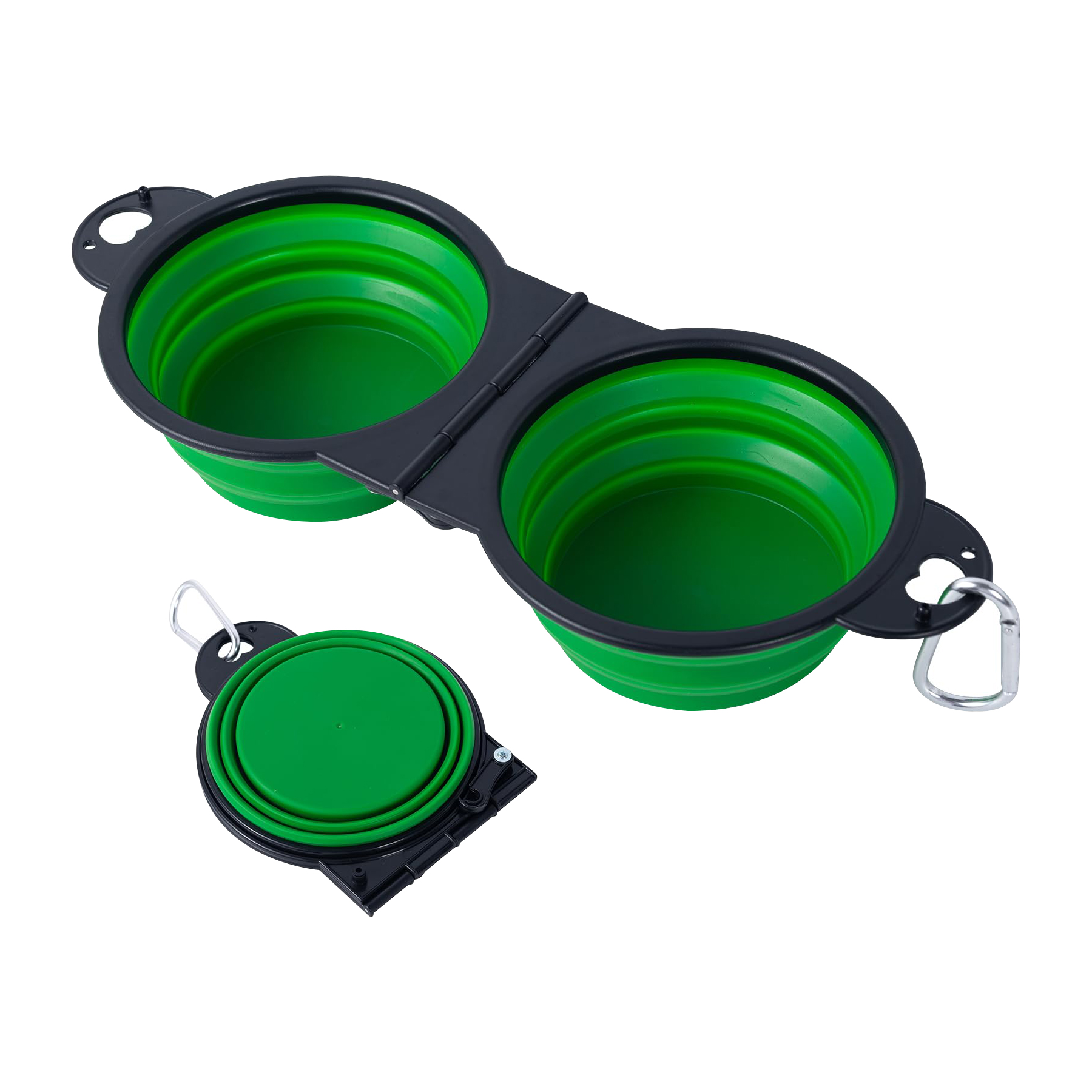 Outdoor Collapsible 20OZ 2-In-1 Foldable TPE Pet Bowl 7