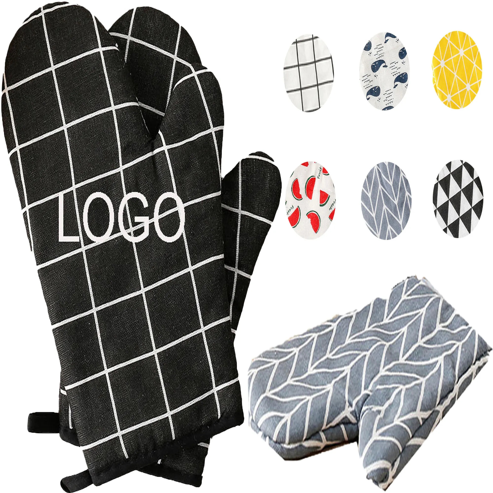 Custom Kitchen Oven Cooking Gloves Mitten 4