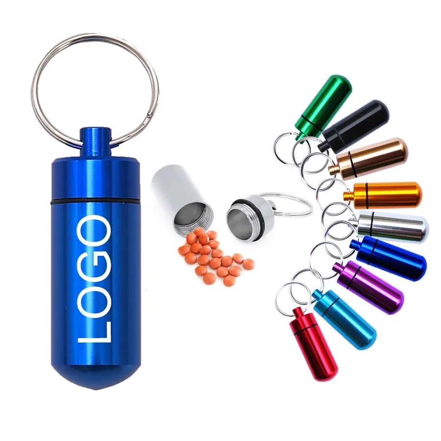 Aluminum Pill Case Keychain 7