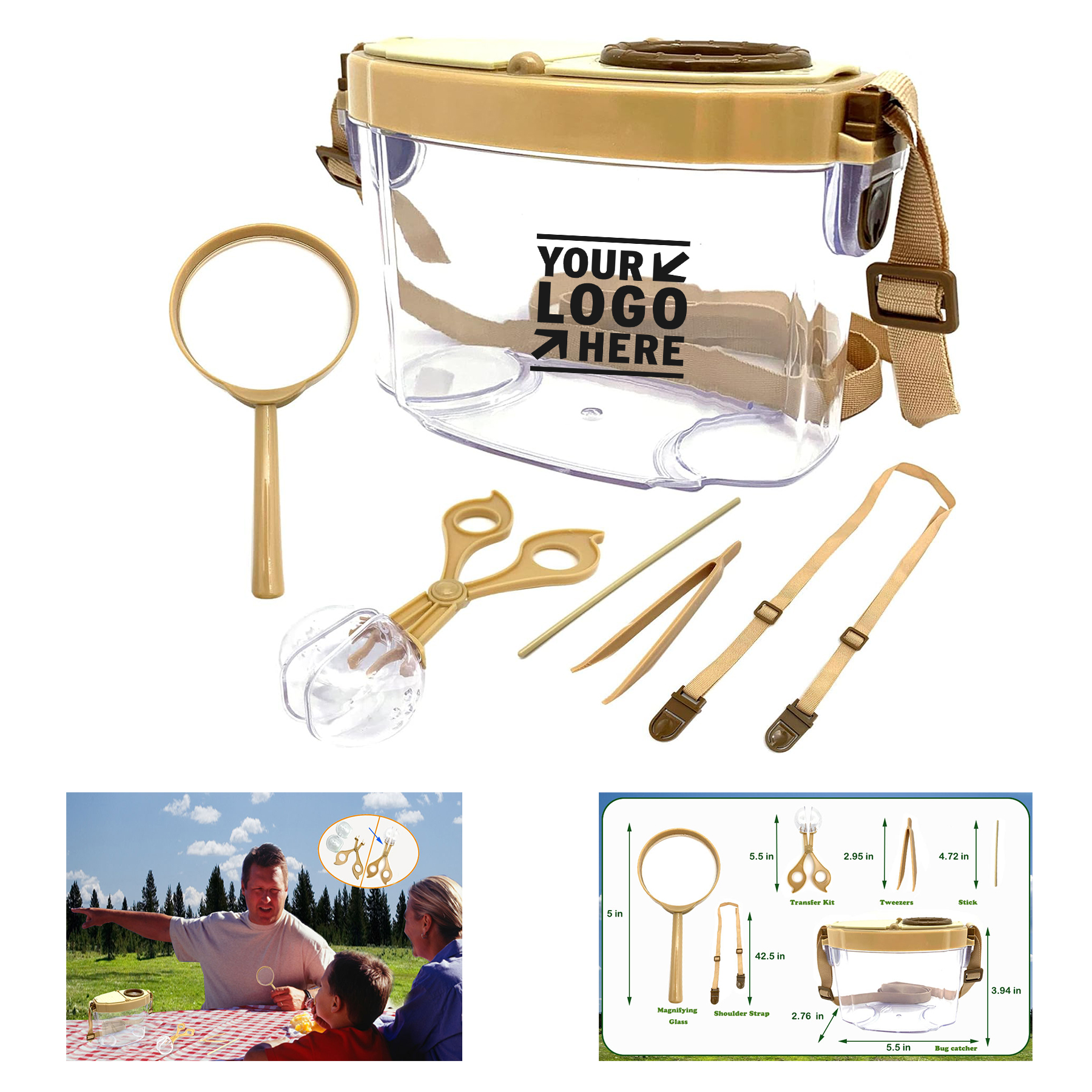 Bug Catcher Insect Collection Container Outdoor Nature Science Explorer Kit with Tweezer