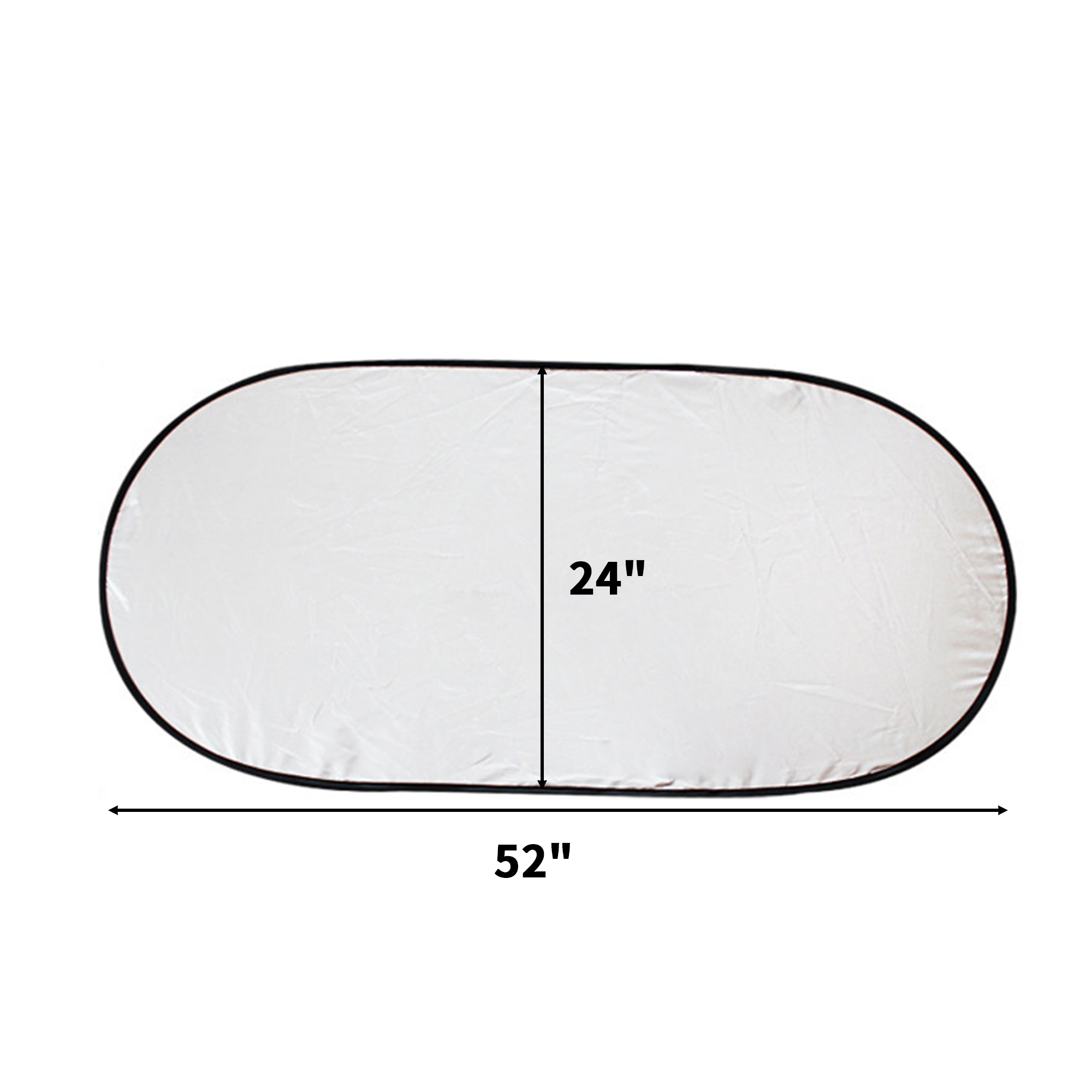 One Hundred Seventy T Polyester Car Windshield Sun Shade With Storage Pouch 3