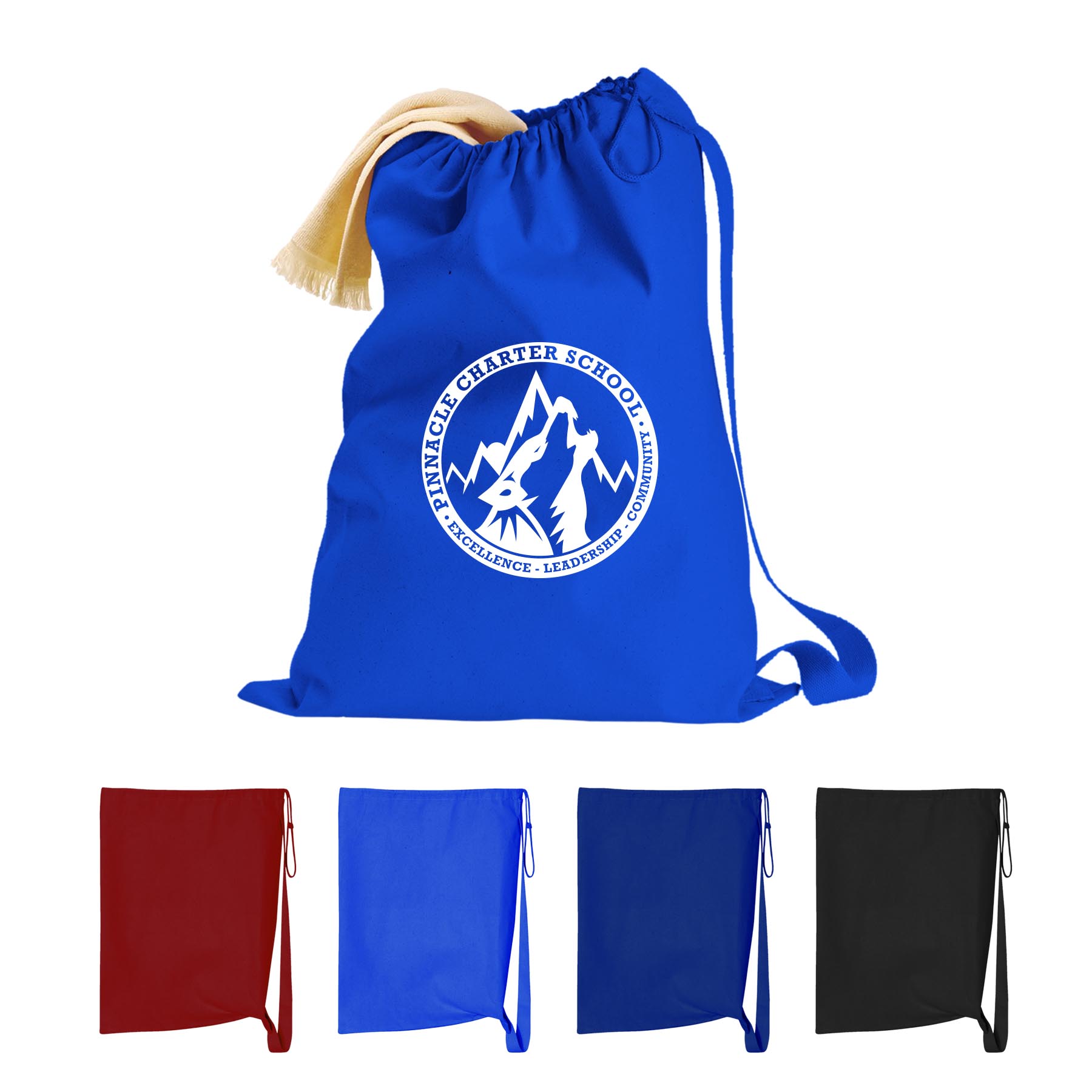 SMALL HEAVY CANVAS DRAWSTRING LAUNDRY BAG - 18" x 24"_R101BLY 4