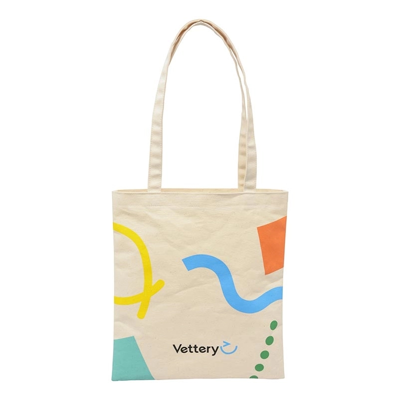 Canvas Magazine Tote Bag, custom tote bag with logo imprint 3