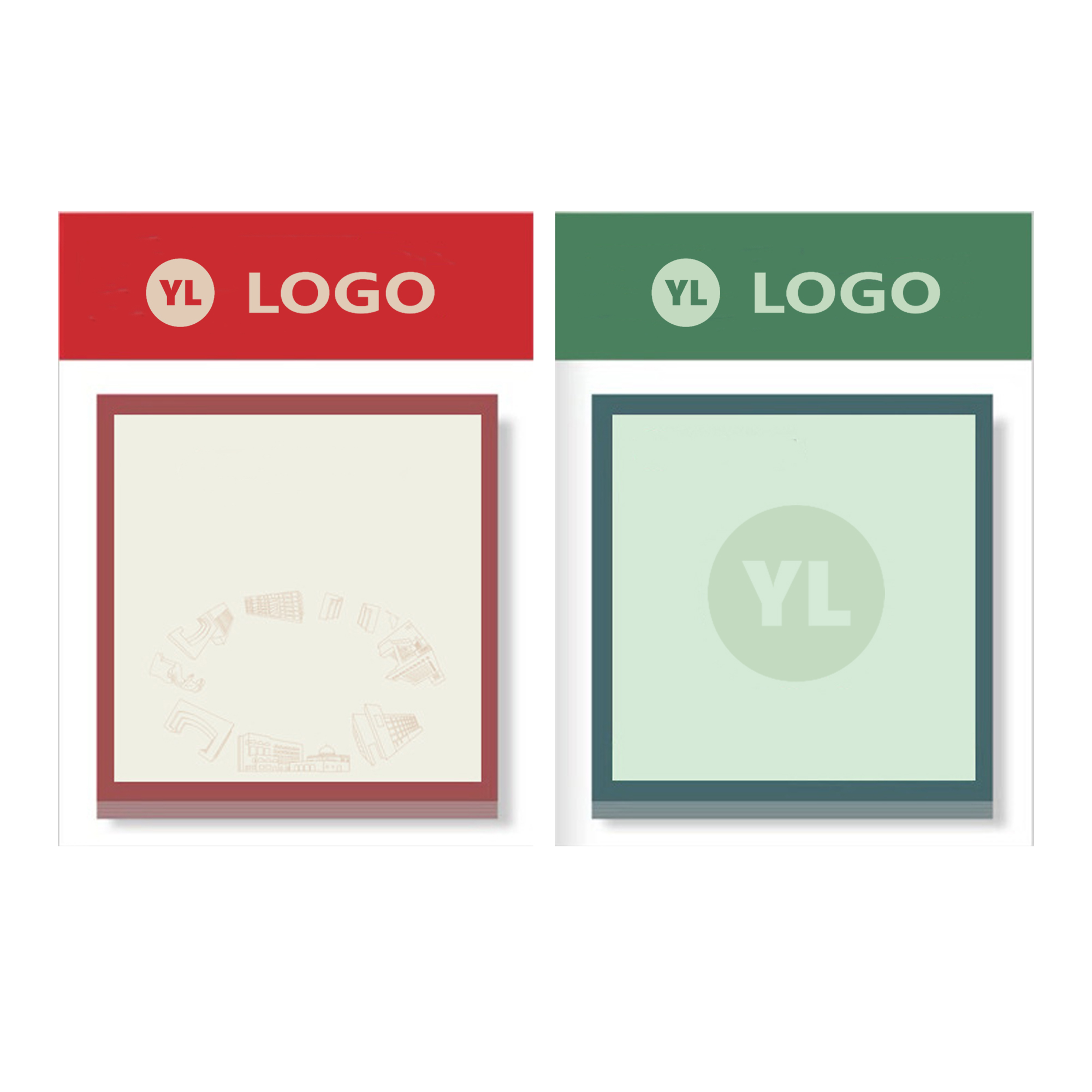 MOQ50 Custom Square Sticky Notes with Logo 2