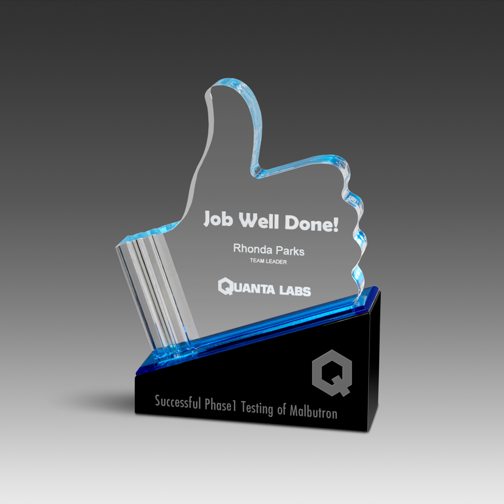 Thumbs Up Award (4"x6"x1") 2
