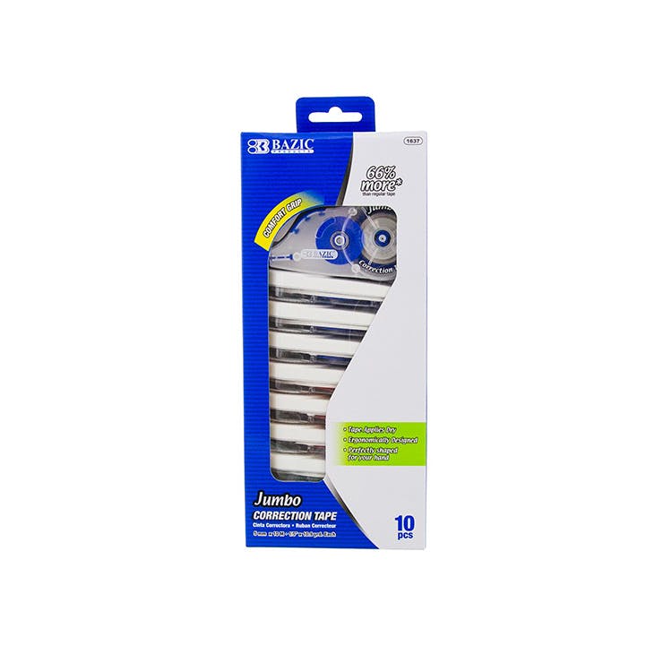 Jumbo Correction Tape Dispensers - 10 Pack White 2