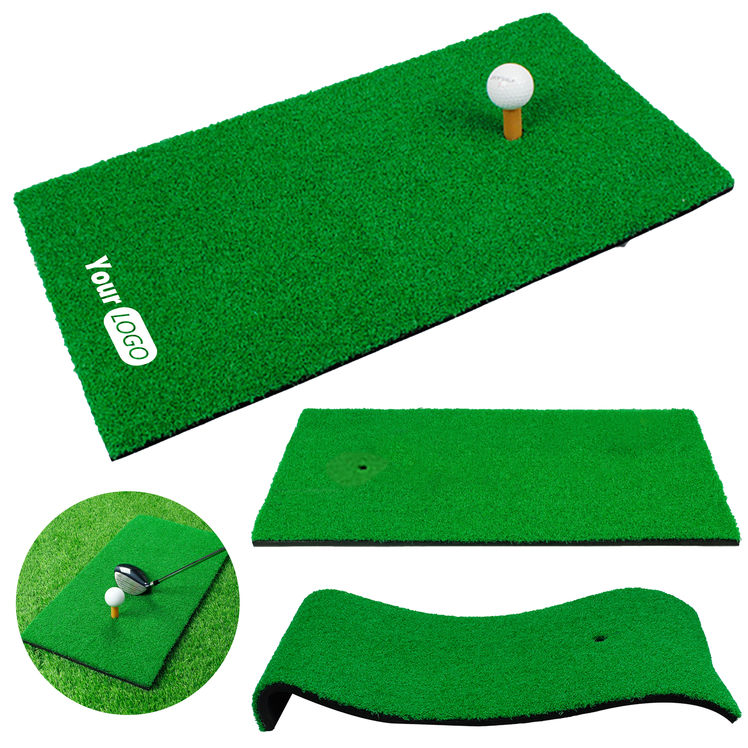 Rubber Indoor And Outdoor Anti Slip Golf Impact Pad 2