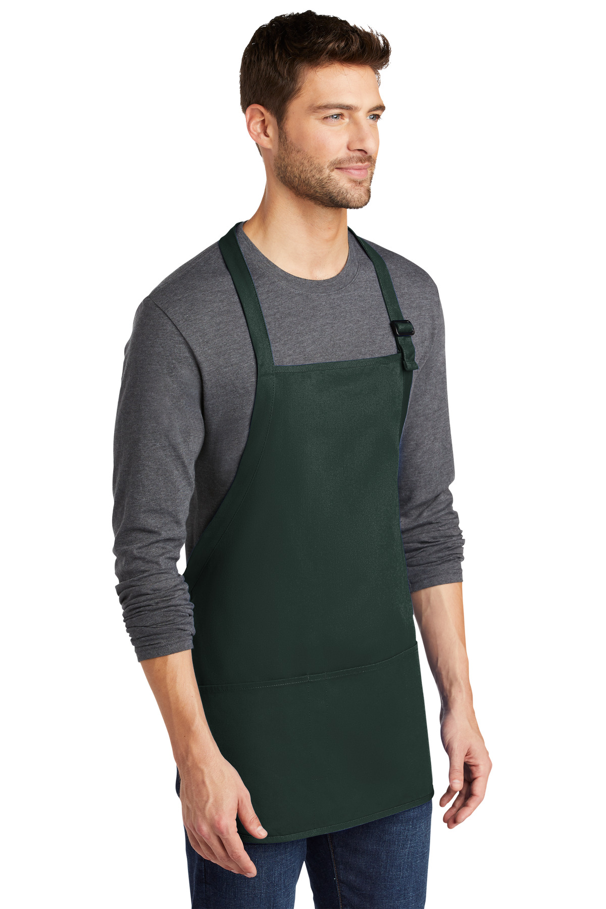Port Authority Medium-Length Apron with Pouch Pockets. A510 27