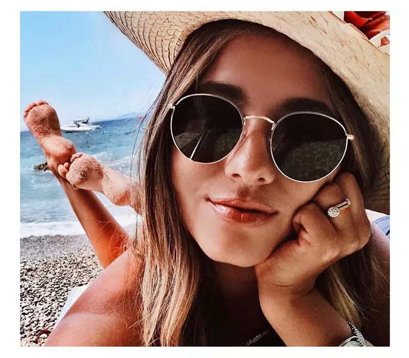 UV Protection Metal Frame Sunglasses 2