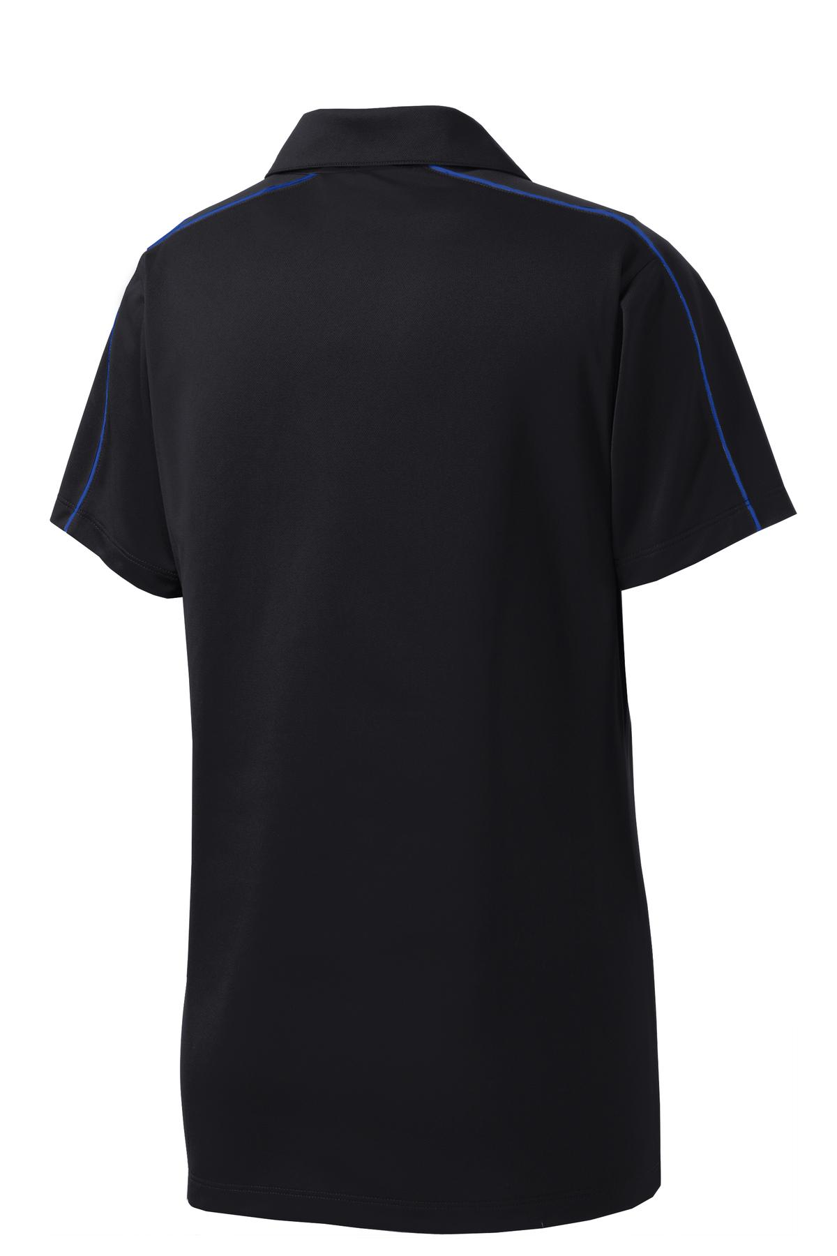 Sport-Tek Women's Micropique Sport-Wick Piped Polo. LST653 2