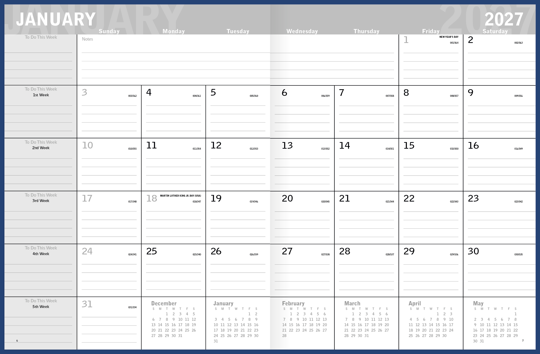 Triumph® Calendars Classic Monthly Planner 77