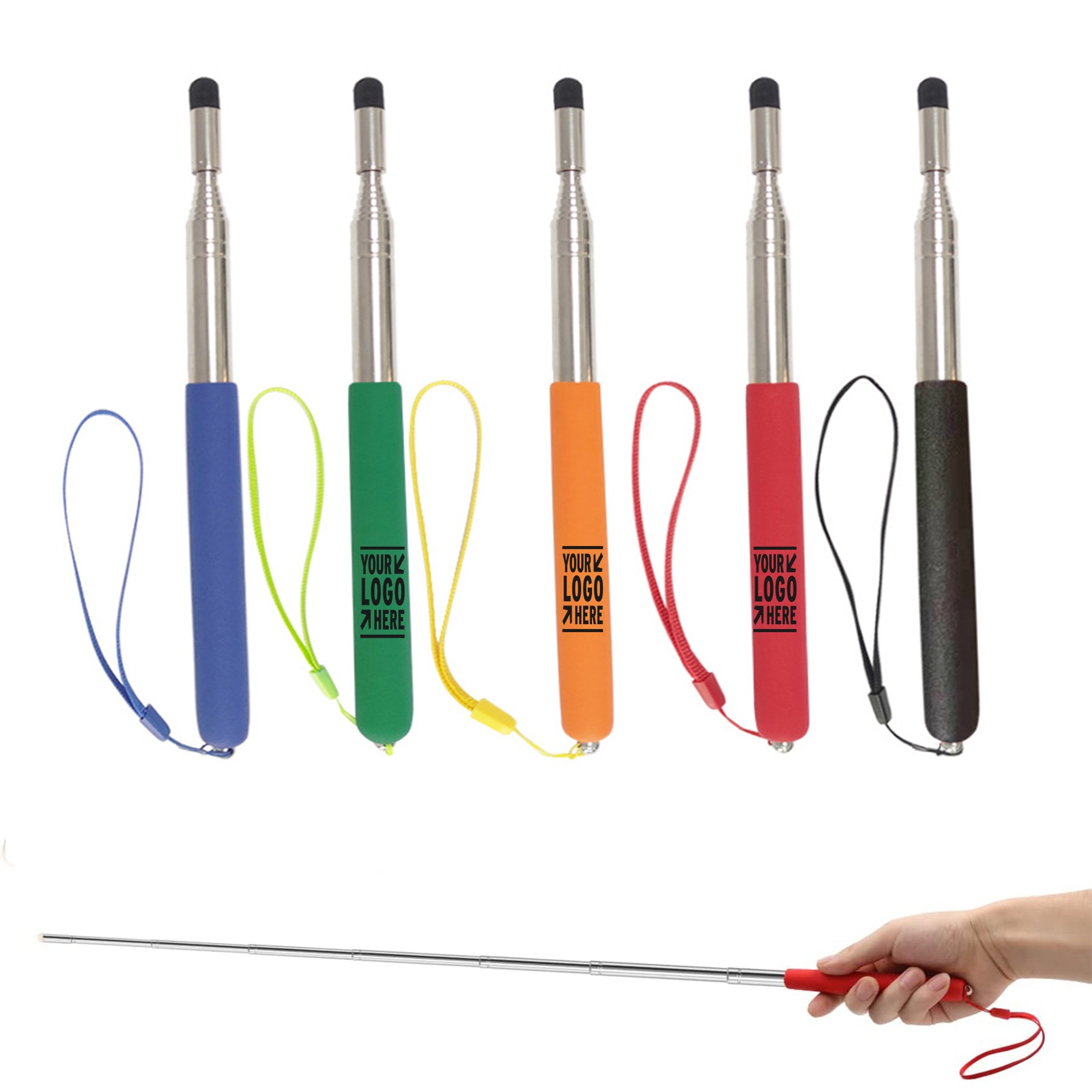 Telescopic Teachers Pointer Retractable Handheld Presenter 2