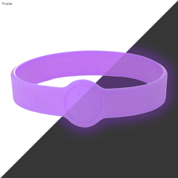 Neon Glow Silicone Wrist Band Custom Design 3