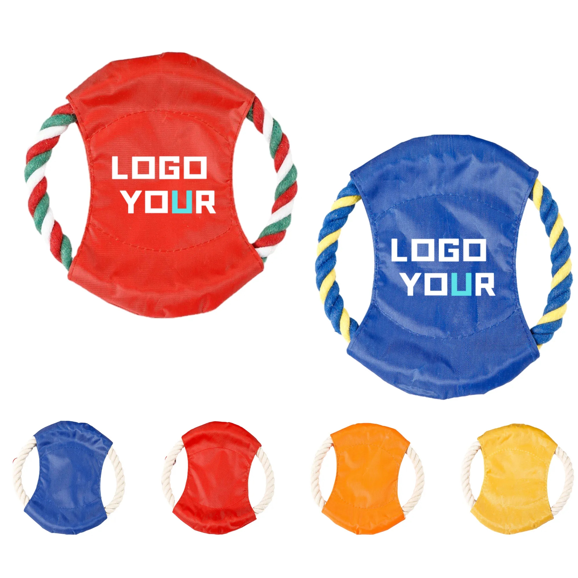 MOQ 100PCS Pet Training Rope Toys Flying Disc 4