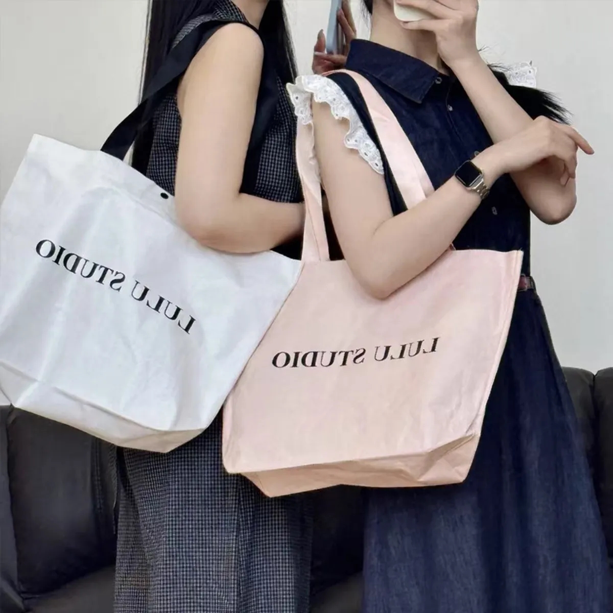 Reusable Non Woven Shopping Tote With Long Handles 4
