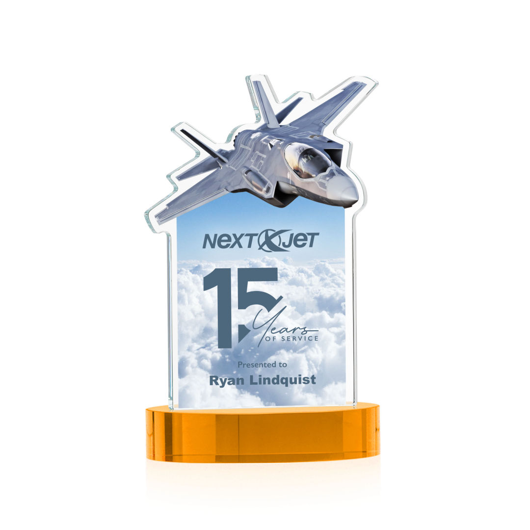 Top Gun VividPrint™ Award on Alberton Base - Amber 5