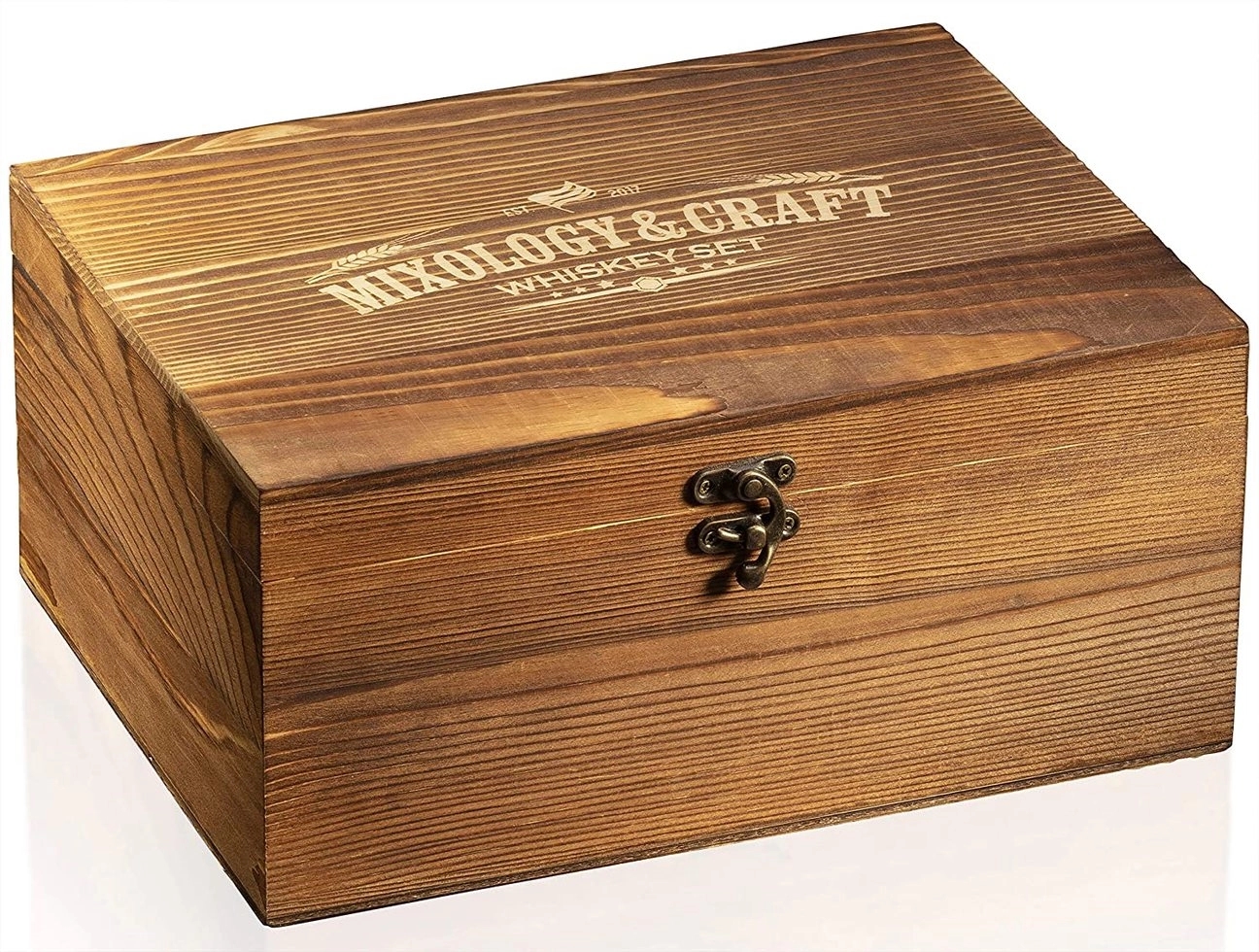 Elegant Whiskey Set in Wooden Box 6