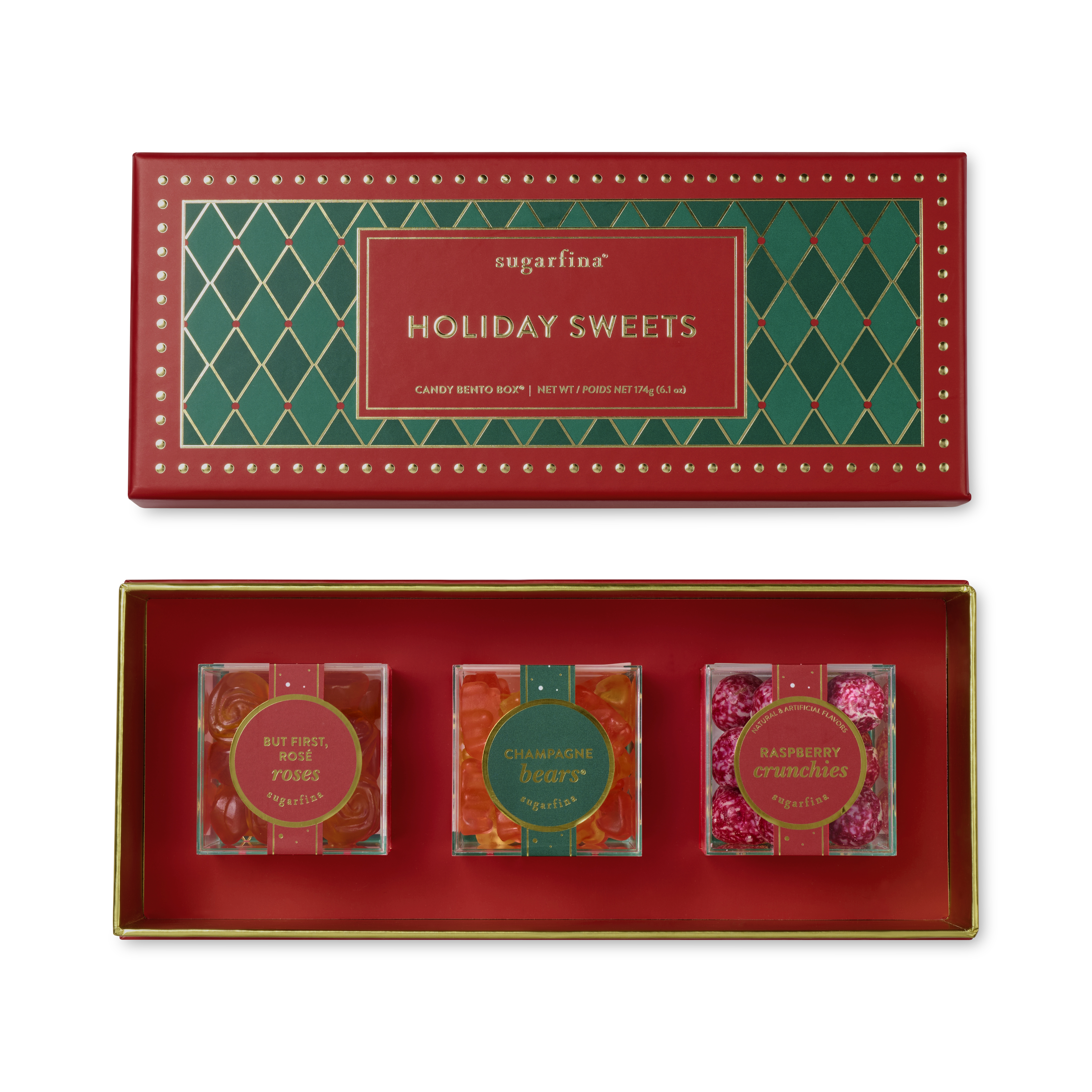 Sugarfina Holiday 3PC Candy Bento Box