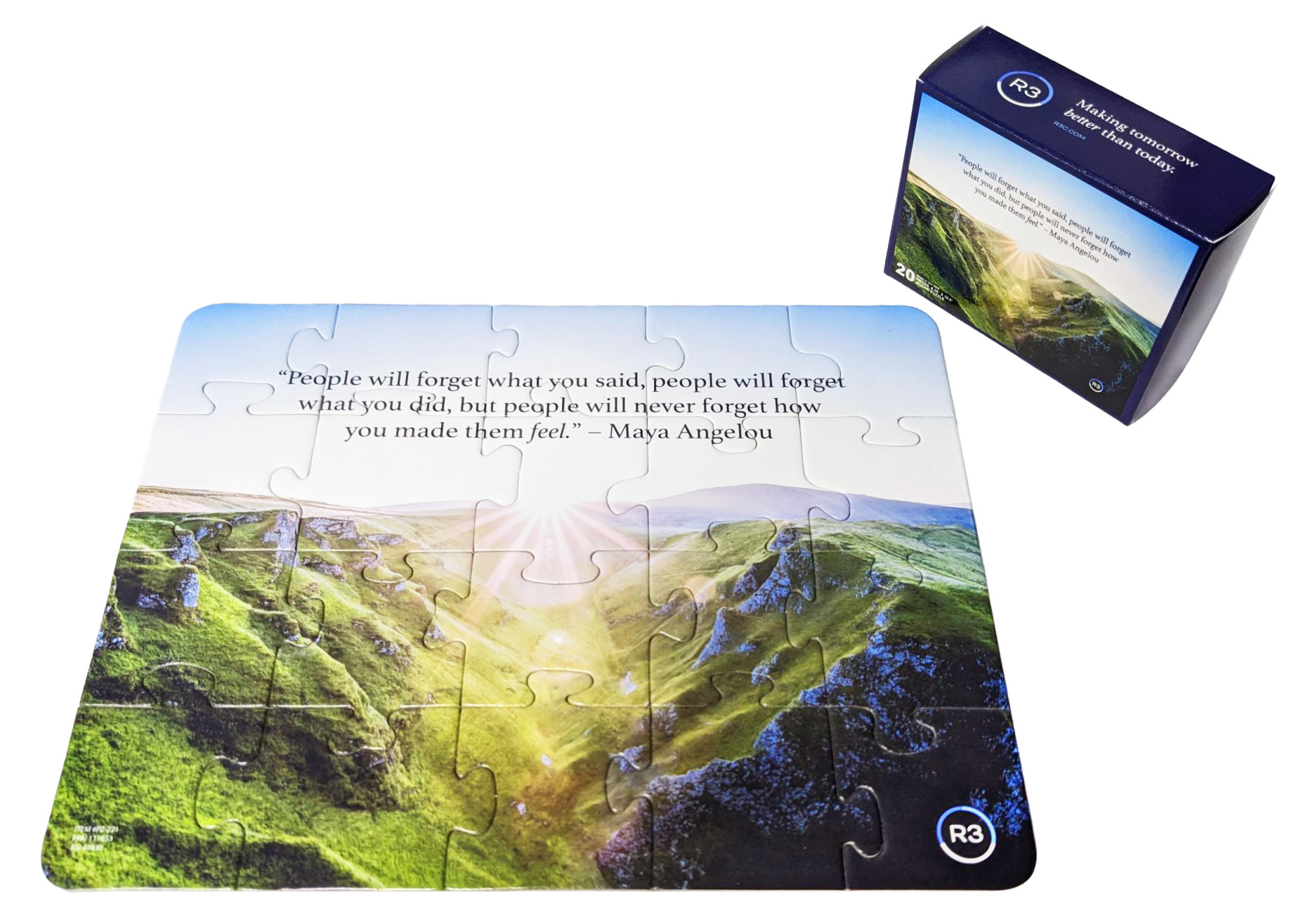 20 Pieces - 8.25" X 10.5" - Medium Puzzle in Box 2