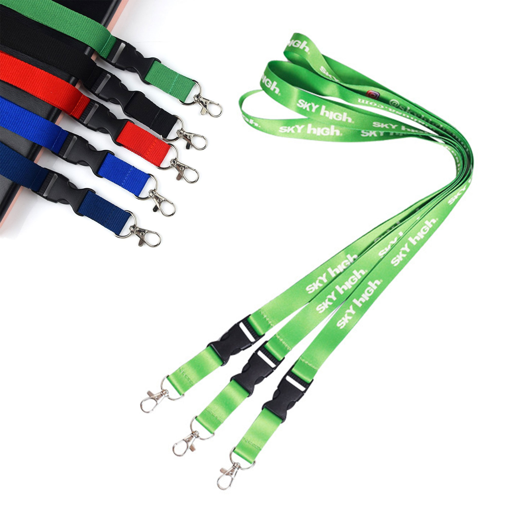 Wide Polyester Lanyard With Buckle 4