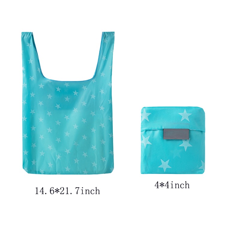 Floral folding eco-friendly bag cross 2