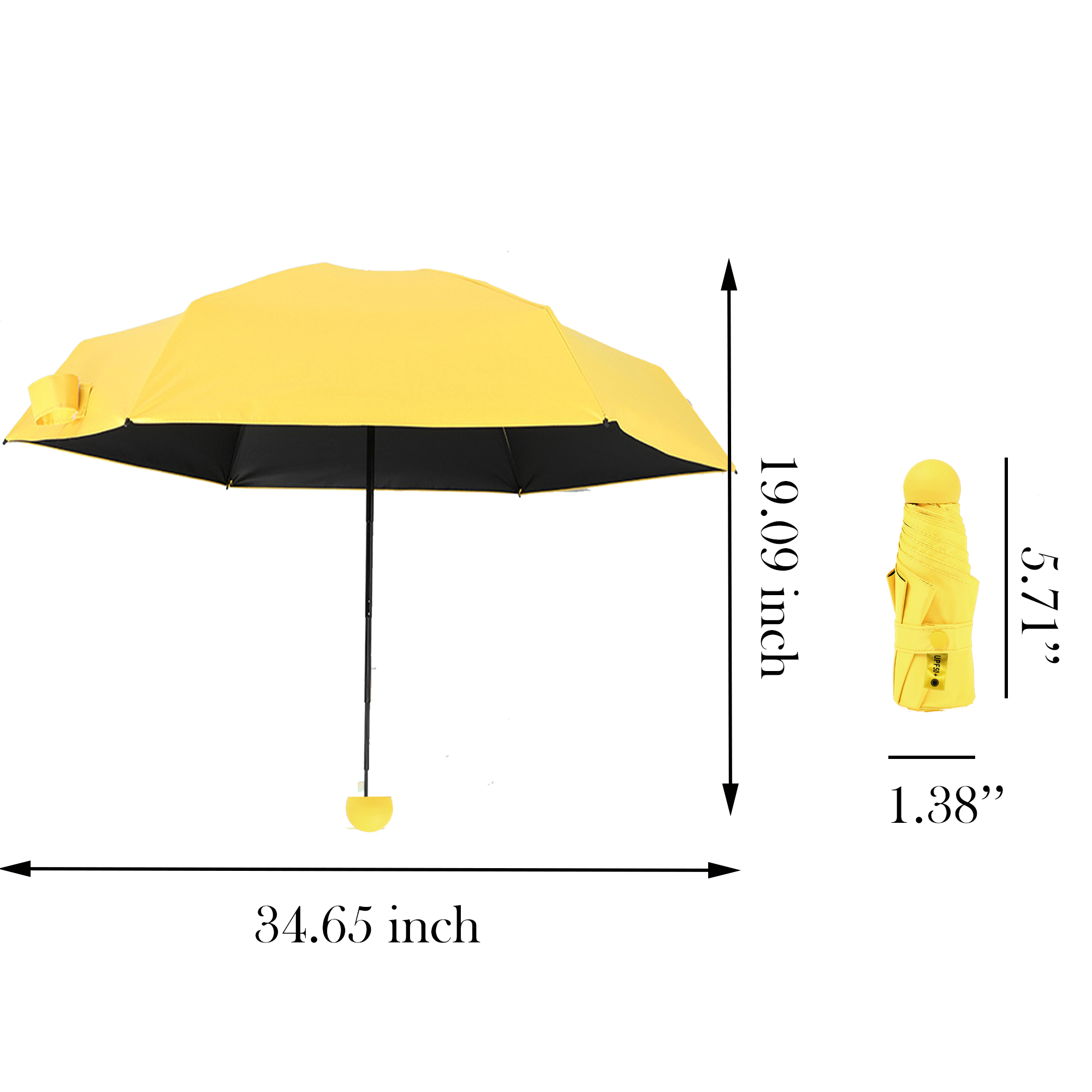 MOQ:10pcs Compact Folding Umbrella 4