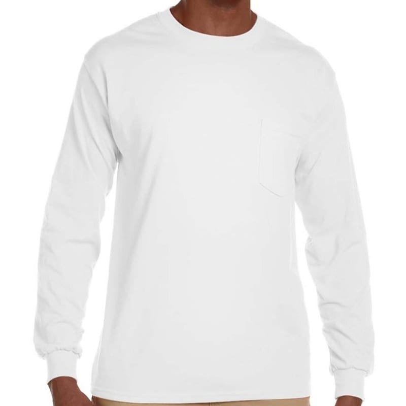 Gildan Ultra Cotton® 6 Oz. Long-Sleeve Pocket T-Shirt 4