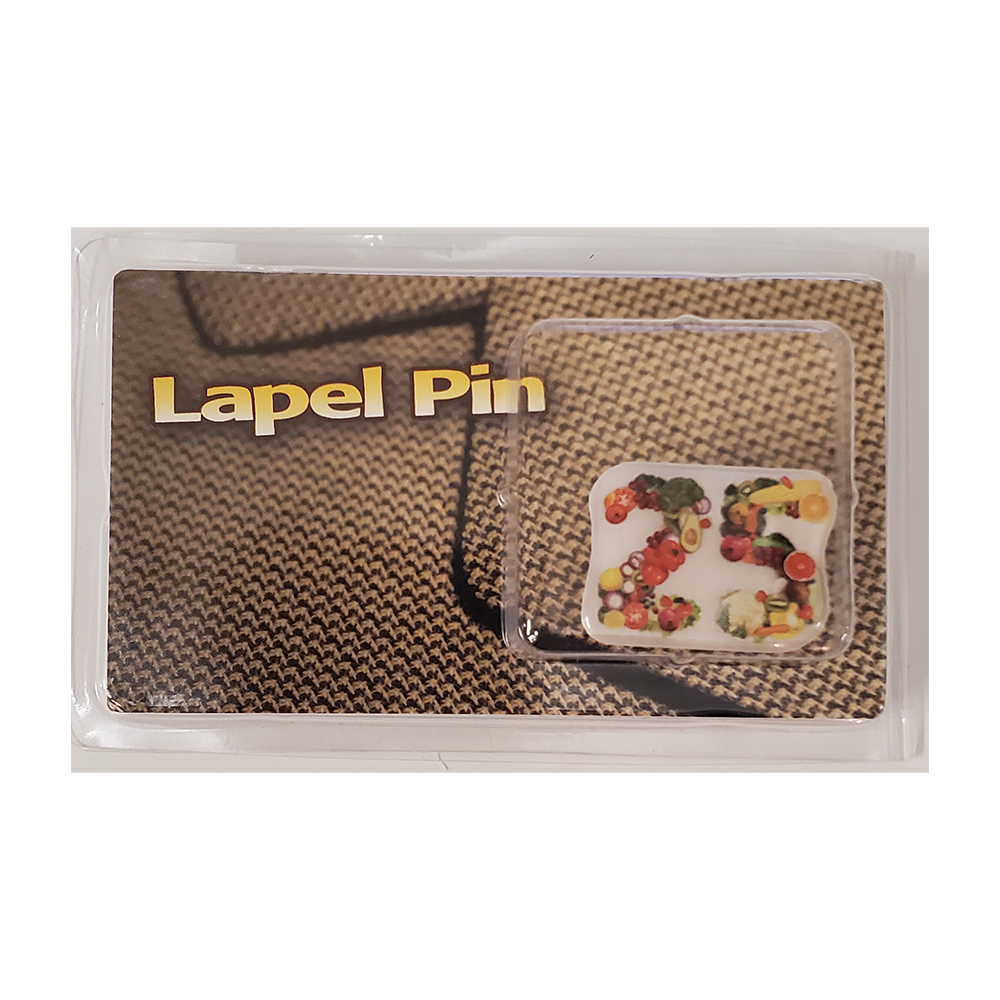 Lapel Pin / Pins with custom shape imprint up to 1 Sq.In. 4