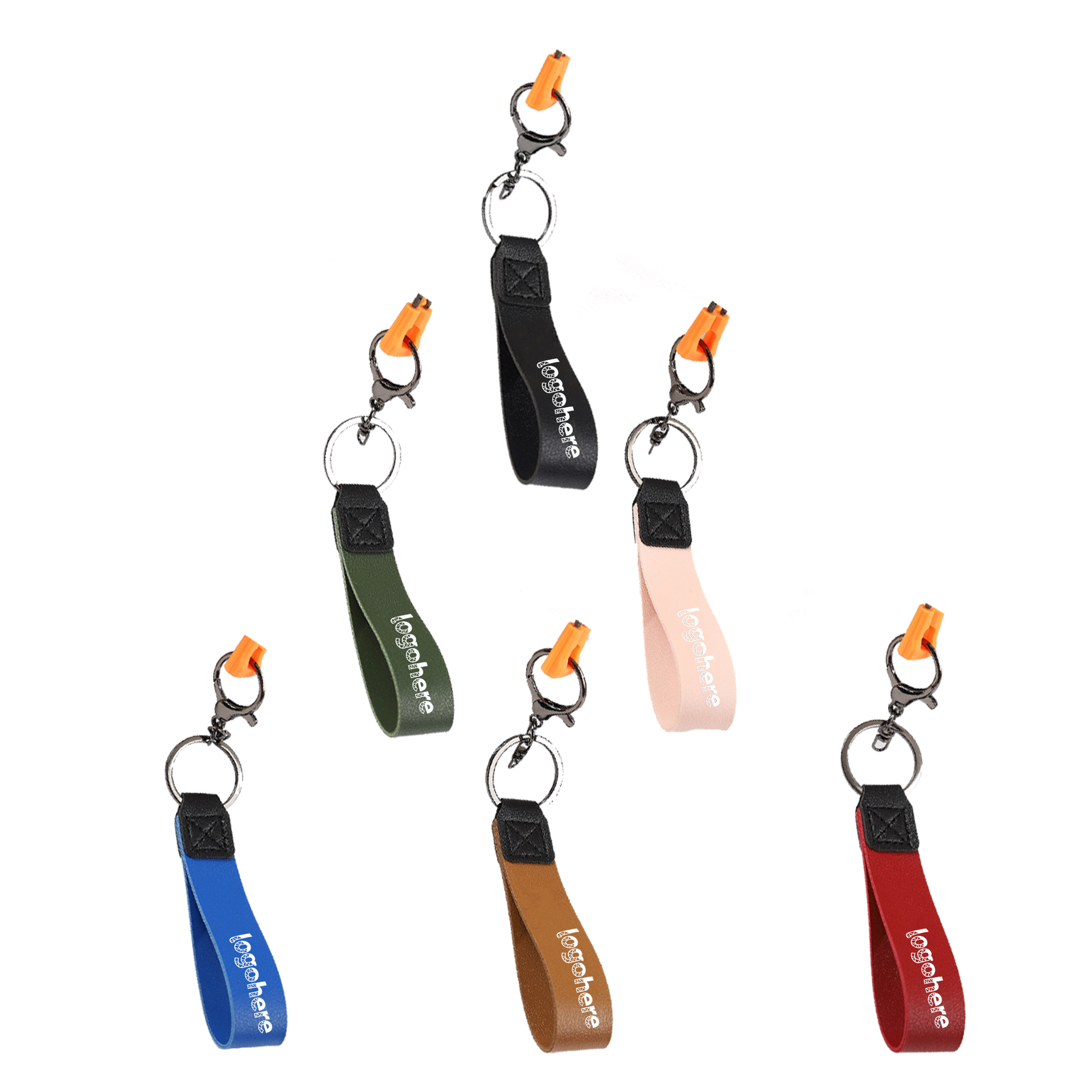 Custom PU Leather Keychain for Bags and Backpacks 1