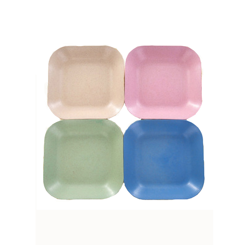 Wheat Straw Square Plates 1