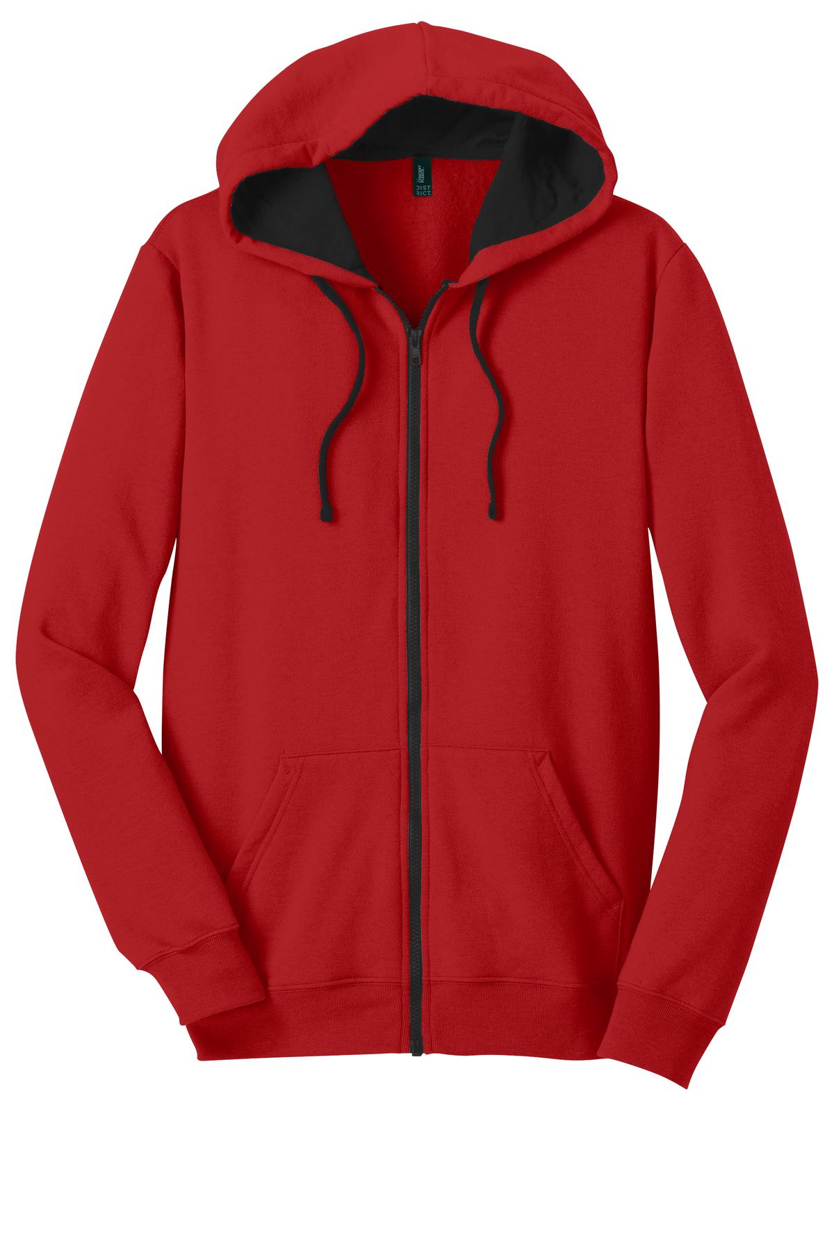 District The Concert Fleece Full-Zip Hoodie. DT800, custom hoodie or sweatshirt with logo imprint 31