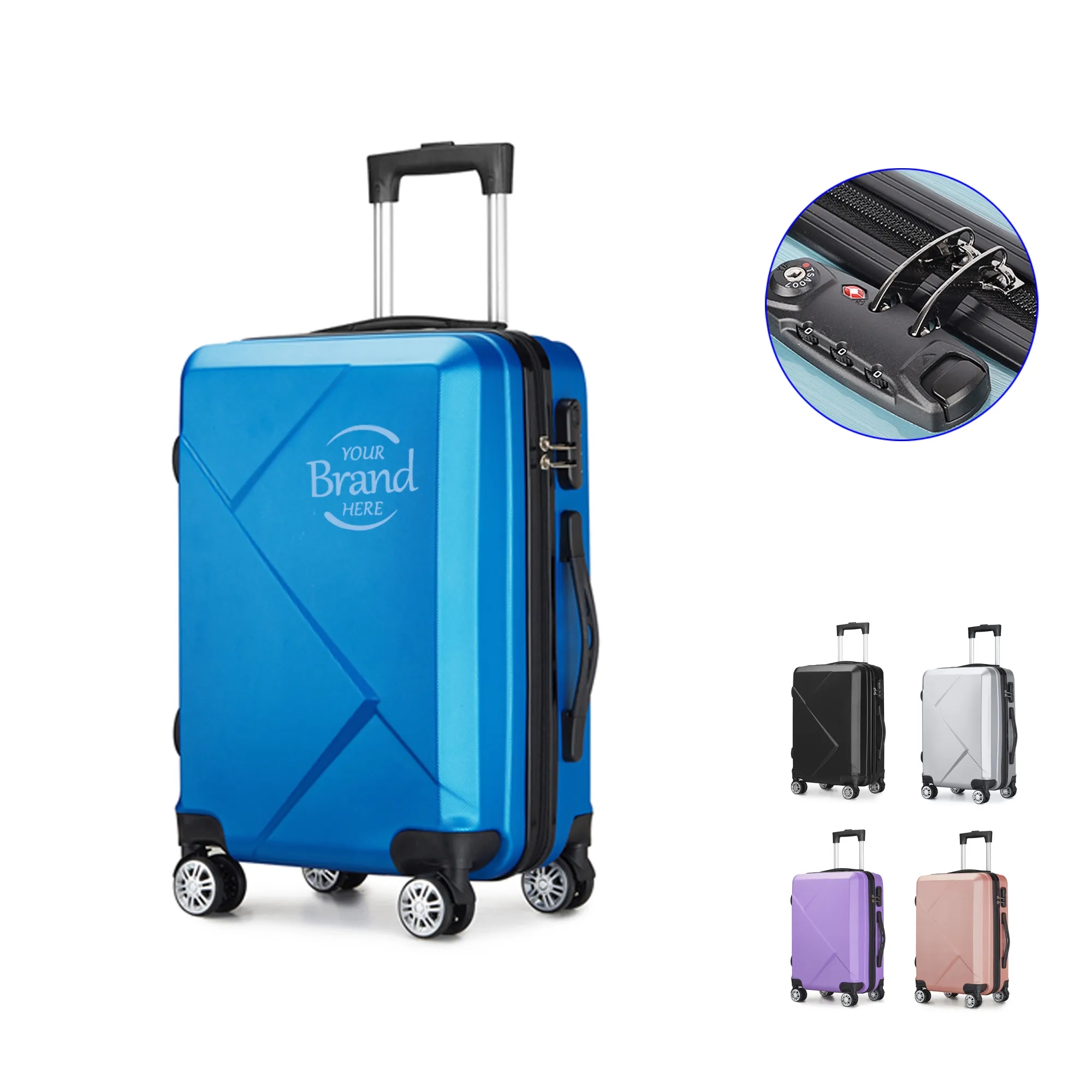 20-inch Carry-On Spinner Wheel Luggage with TSA Lock 4