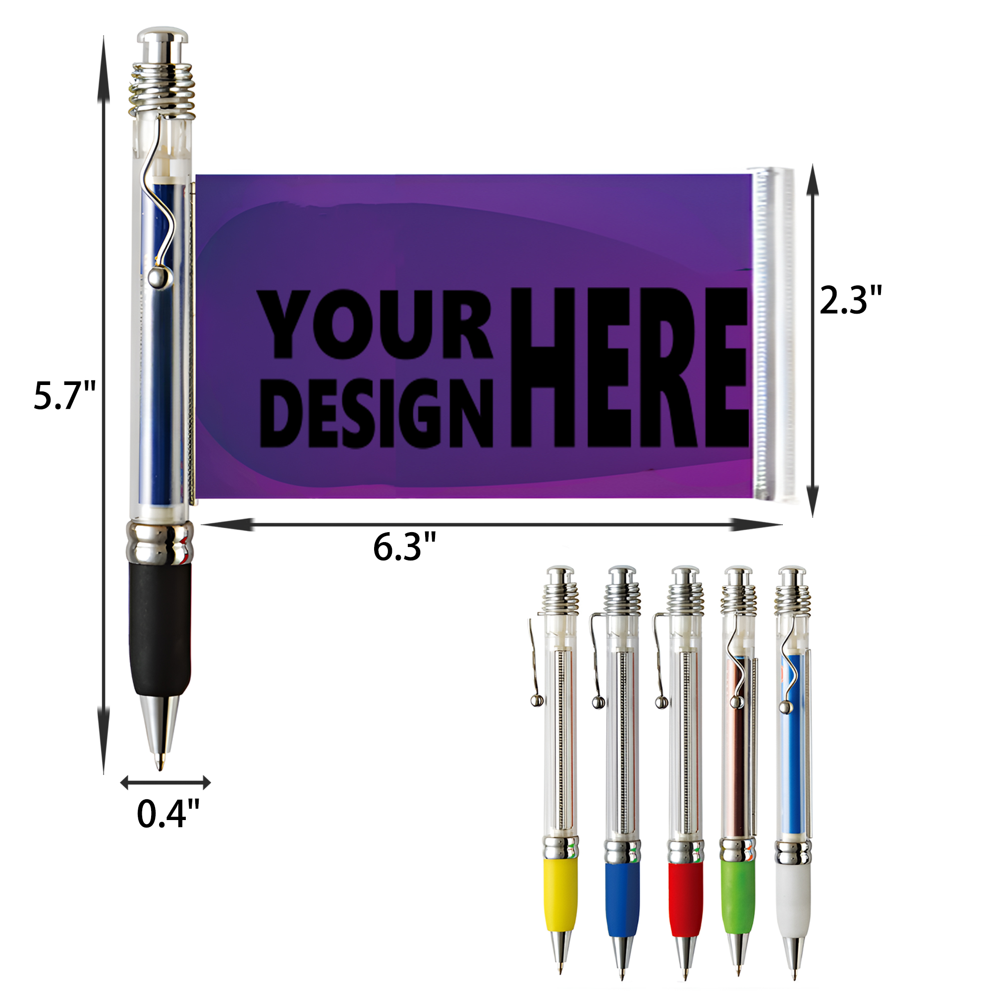 Versatile Push Button Banner Pen 2