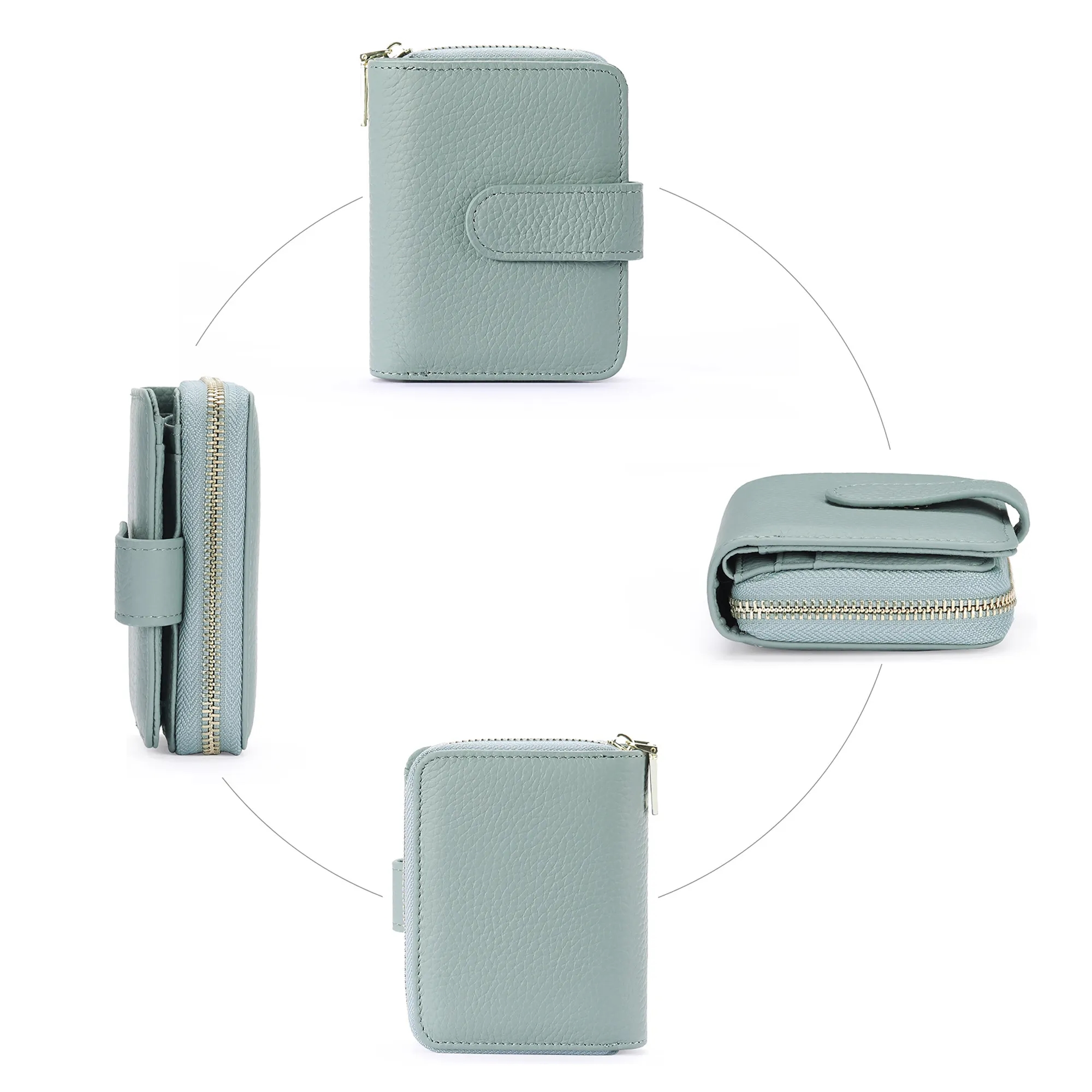 Fashionable Short Leather Women's Wallets 7