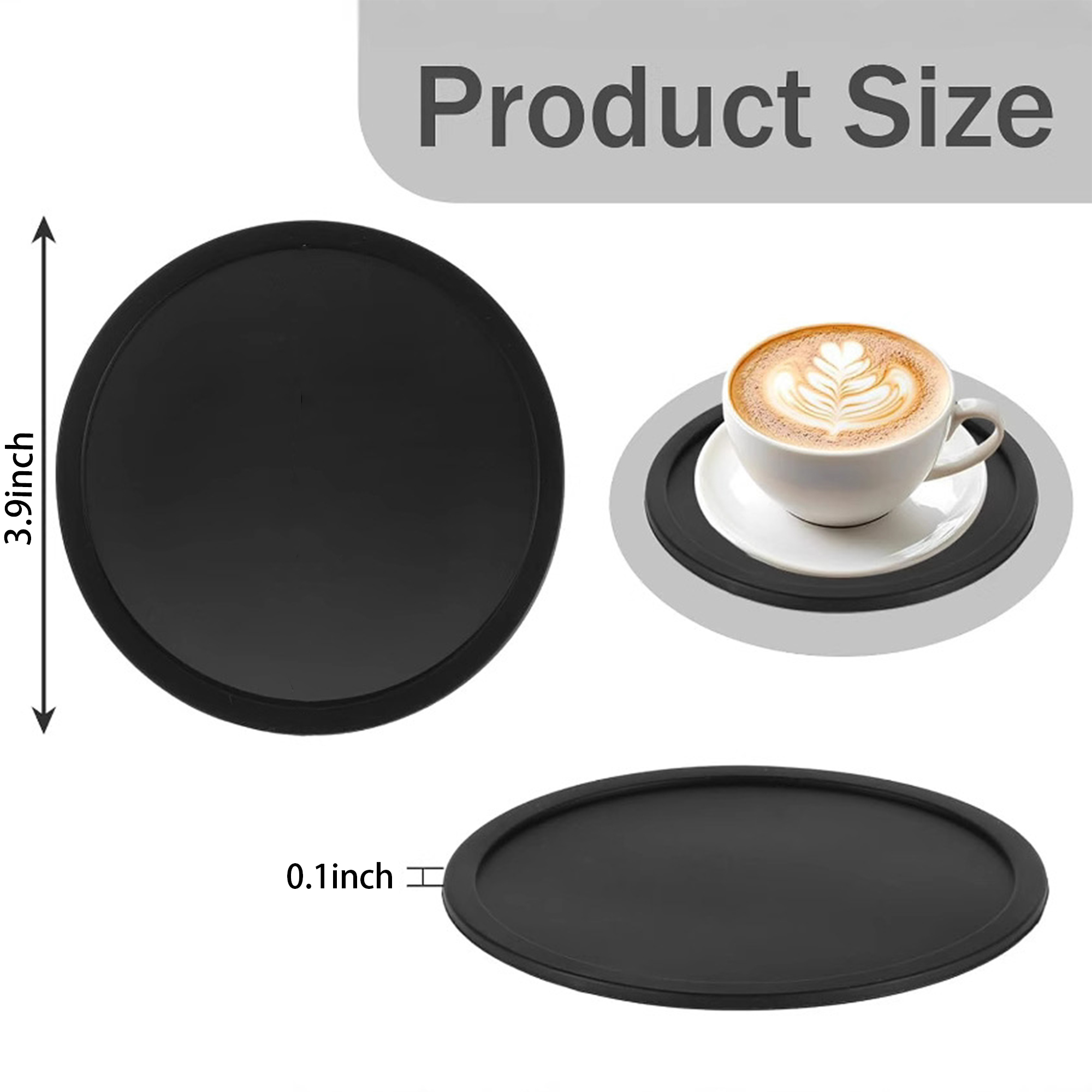 Non-Slip Silicone Drink Coasters 7