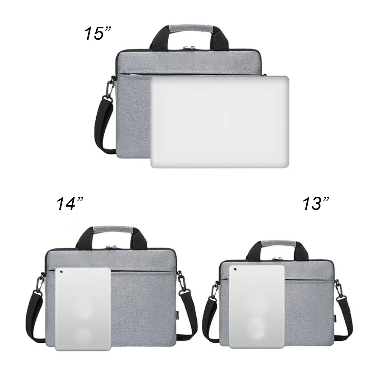 Waterproof Slim Laptop Bag Sleeve Shoulder Handbag 3