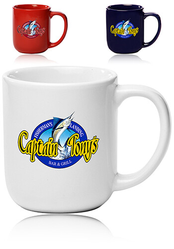 16 oz. Vibrant Color Glossy Ceramic Mugs