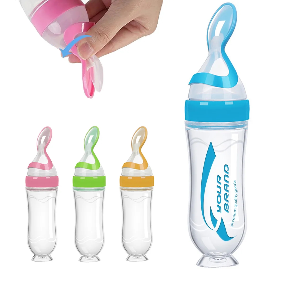 Baby Feeding Spoon Bottle Food Dispenser 6