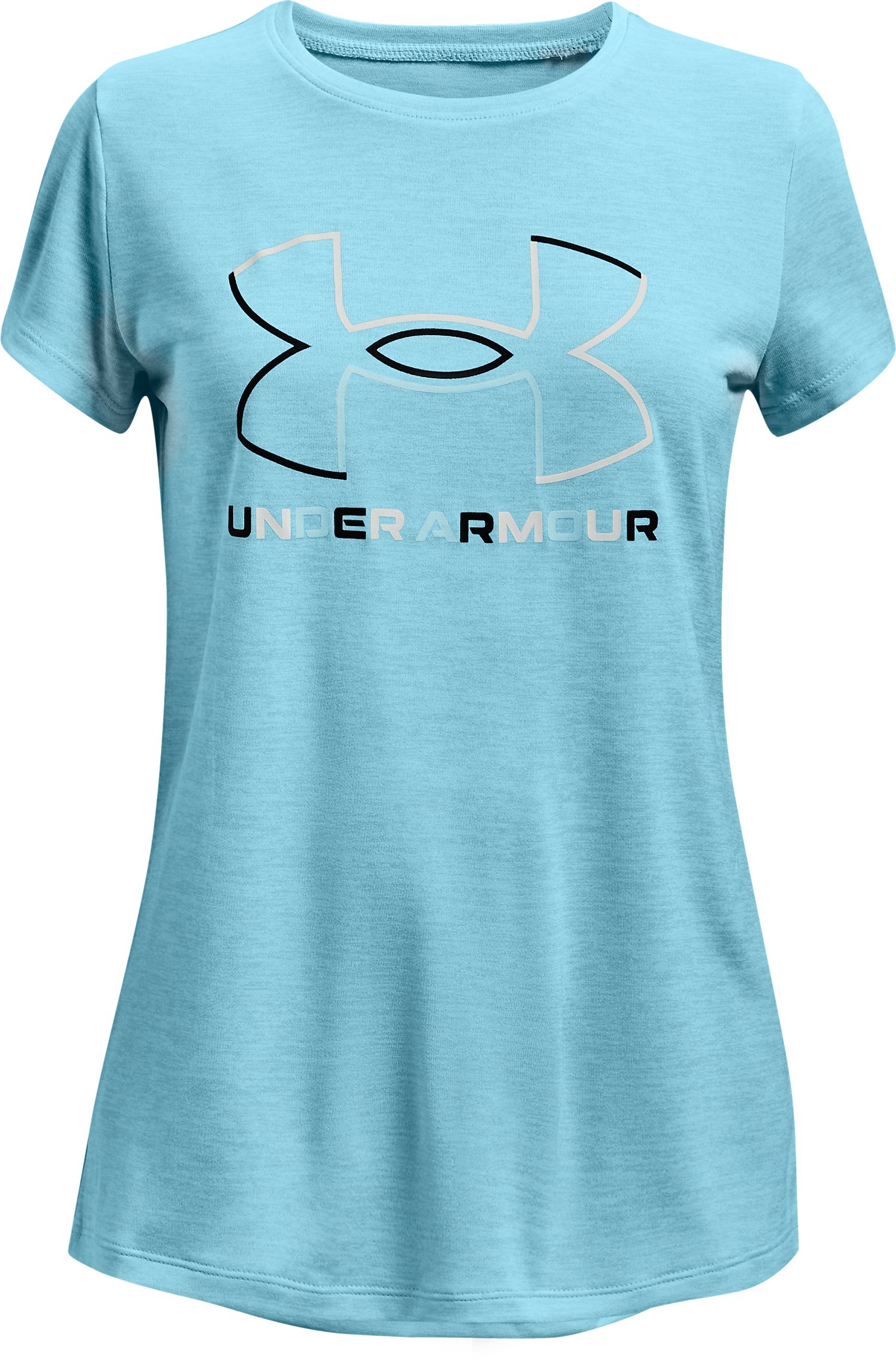 UA Tech Big Logo Twist Girls' Short Sleeve 15
