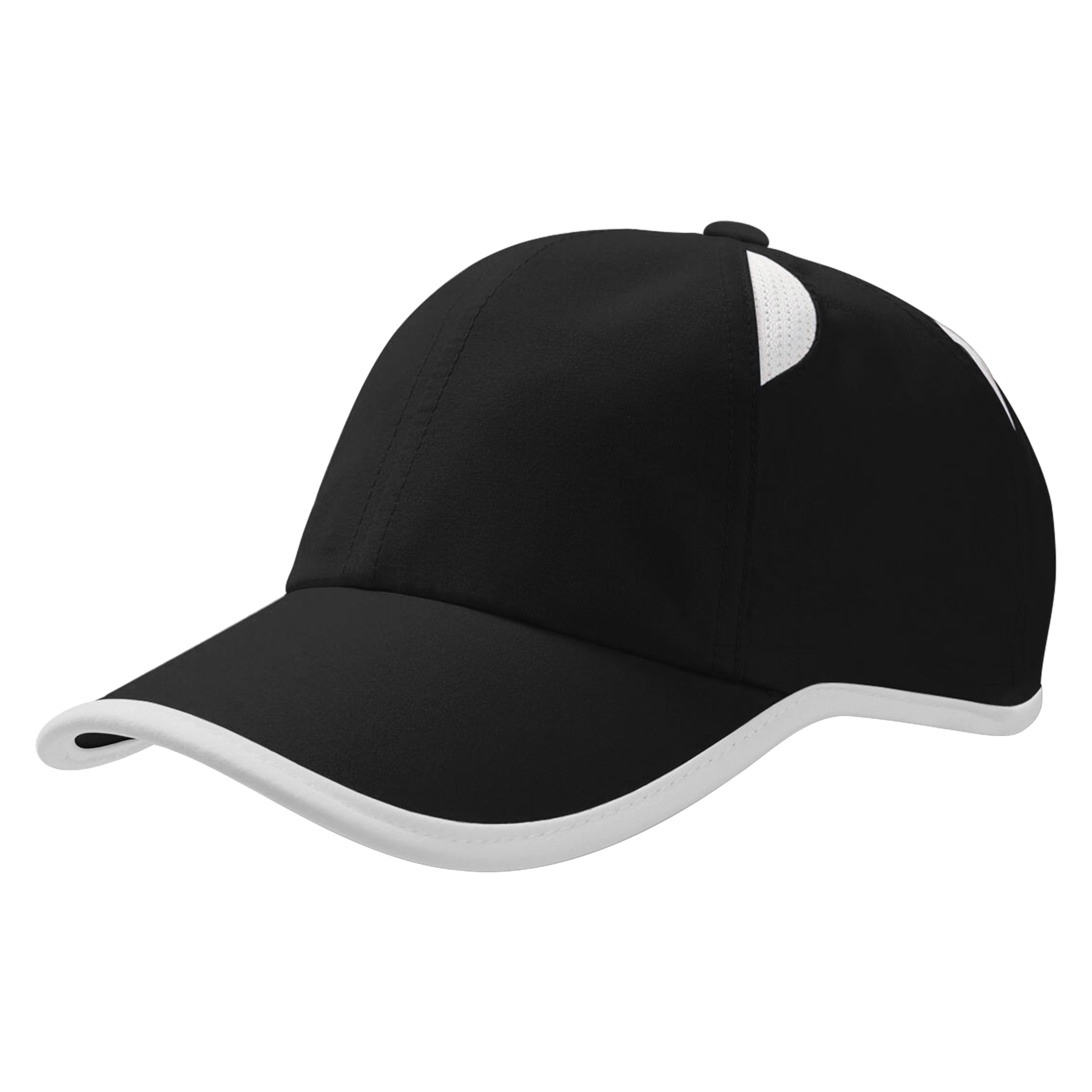 Embroidery Quick Dry Polyester Baseball Cap With Mesh Eyelets 19