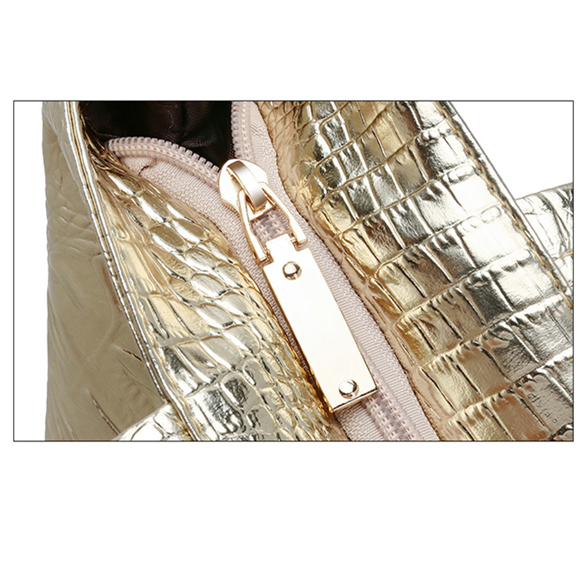 Pu Chic Crocodile Texture Tote For Everyday Glamour 4