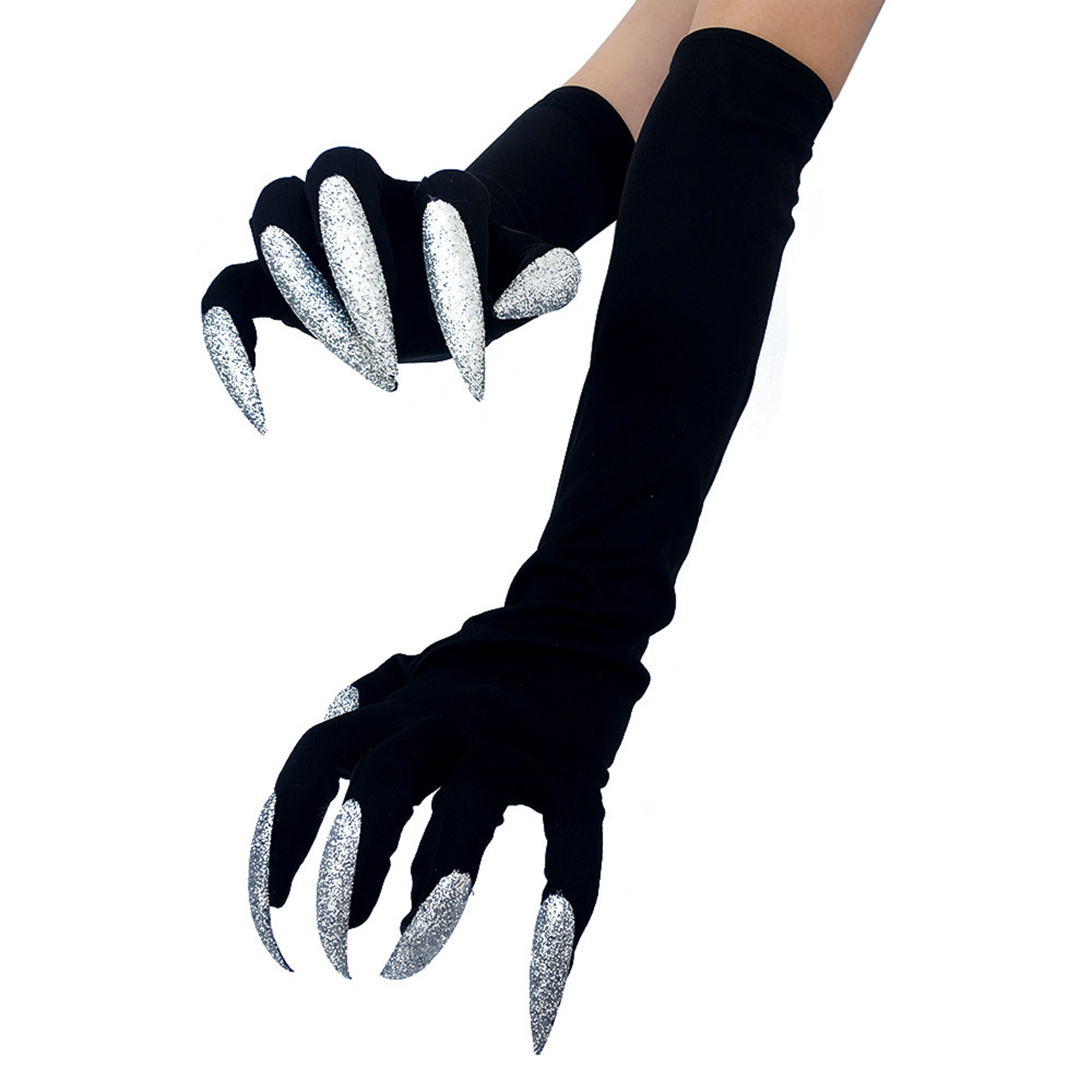 Men's and Women's Scary Long Nails Cosplay Ghost Witch Devil Paw Gloves 2