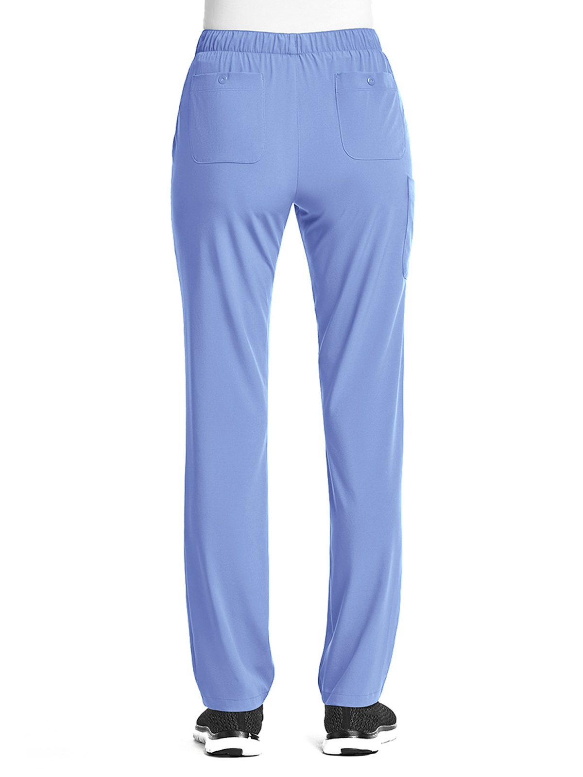 ScrubJoy Originals - Women's Fitted Five-Pocket Tapered Leg Pant 32