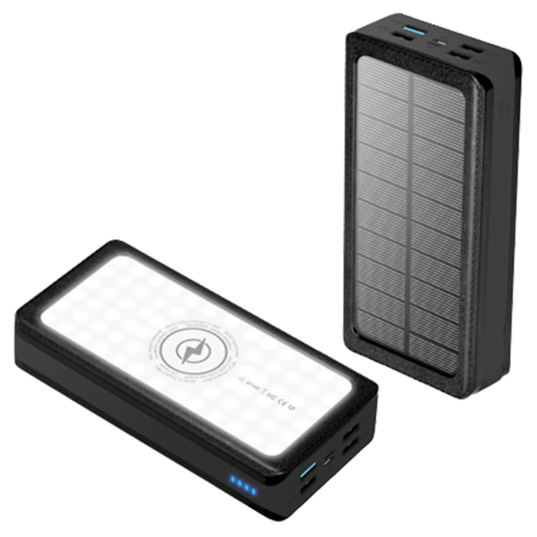 3000Mah Solar Power Bank Flashlight 4