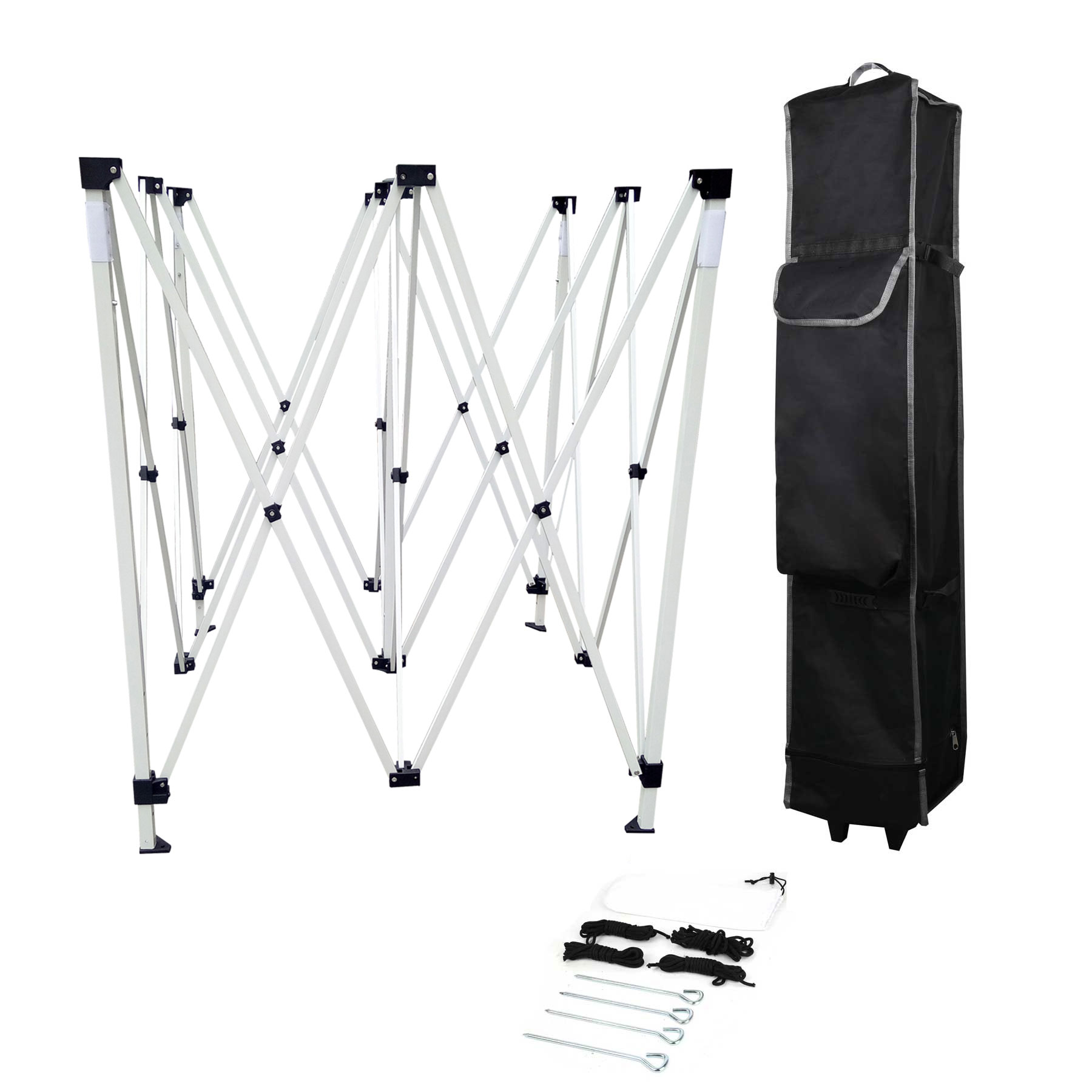 10'x10' Deluxe White Steel Frame, Dye Sublimation Canopy & 6' Table Cover 11