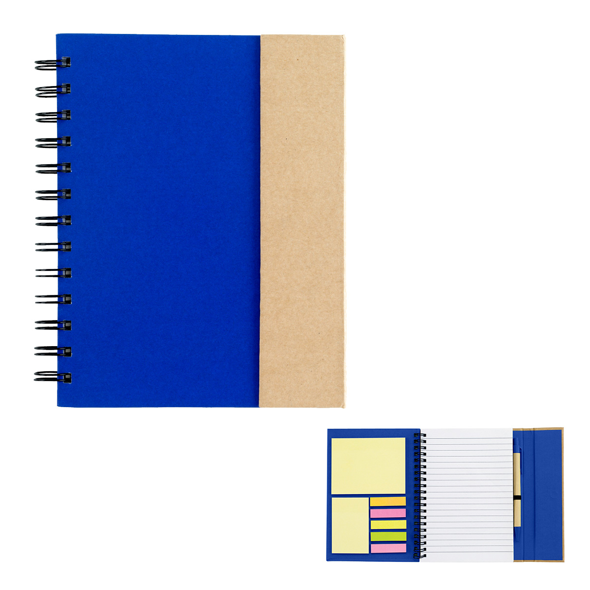 Spiral Notebook With Sticky Notes And Flags 5