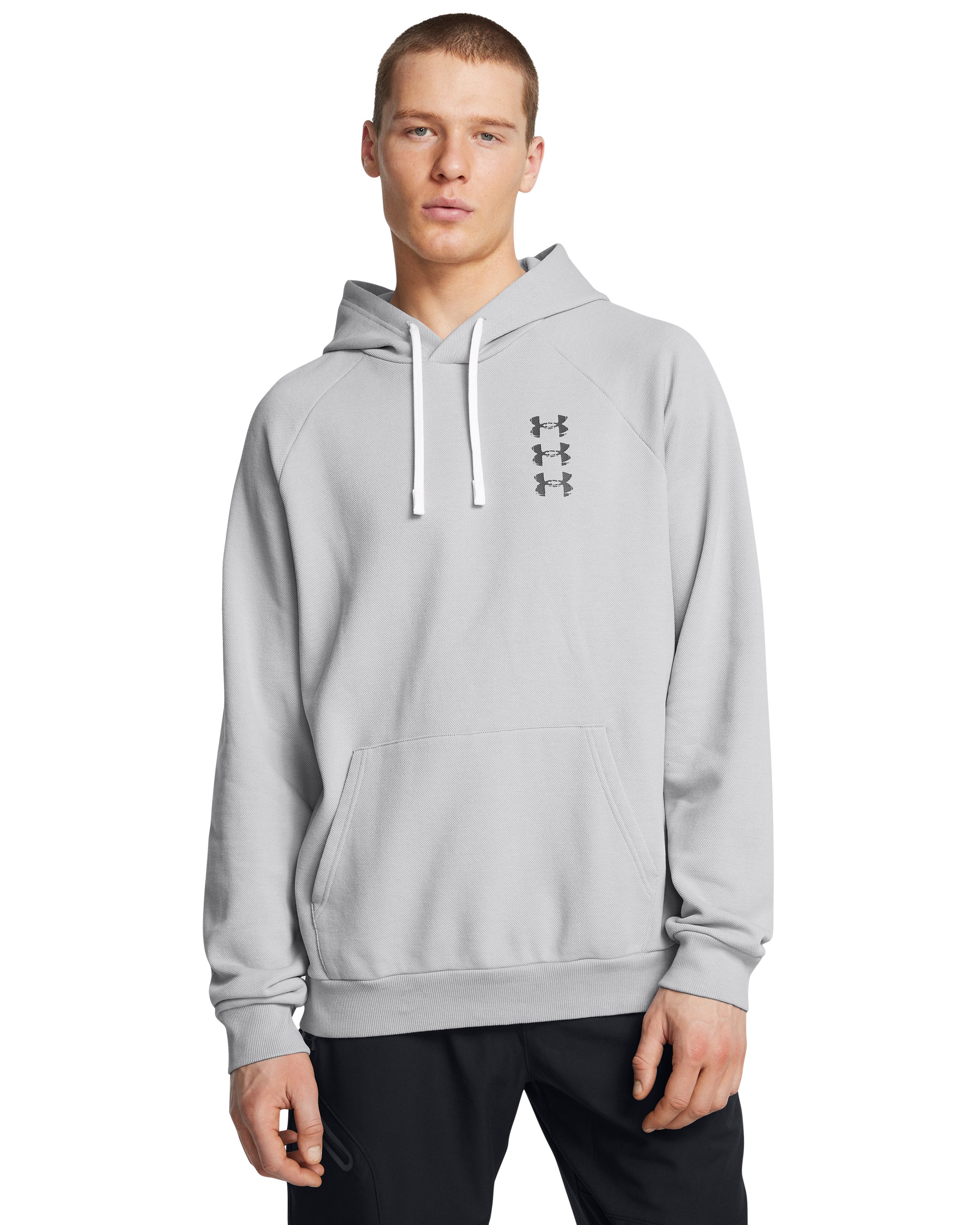 UA Rival Fleece Textured Sliced 'N Diced Men's Hoodie 5