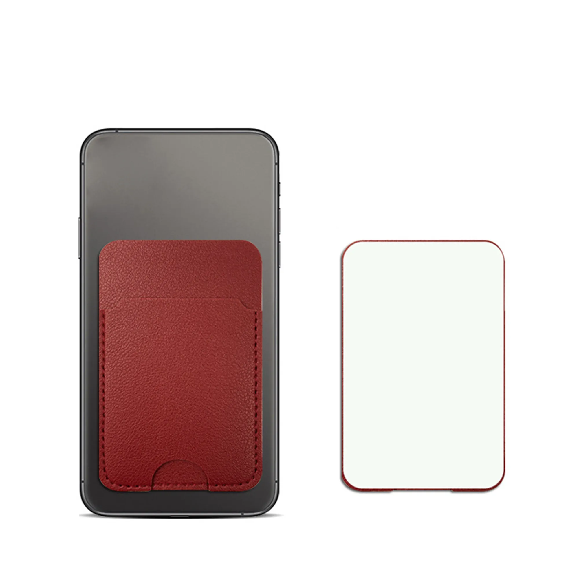 MOQ 50 PU Phone Back Card Holder Wallet 2