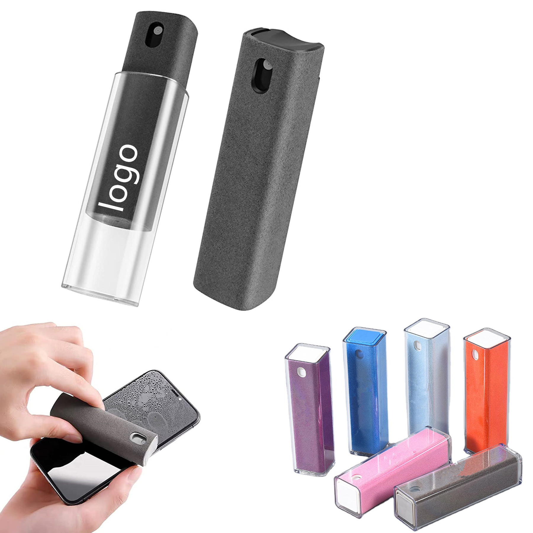 Spray and Microfiber Cloth Mist Phone Screen Cleaner 1